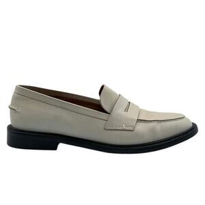 ATP Atelier Monti Loafers Italian Leather Cream Minimalist Size 40 Italy 10 US